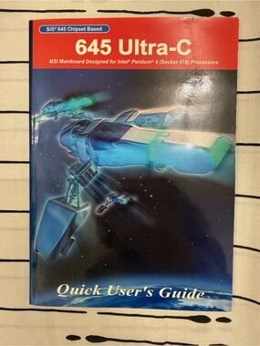 Quick User's Guide for the MSI Ultra-C motherboard for Intel Pentium 4 processor